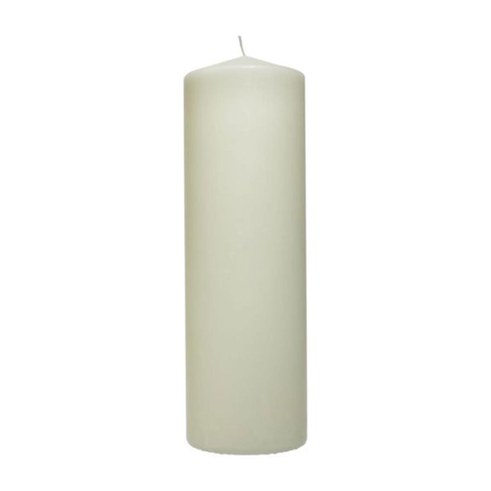 Price's Ivory Pillar Candle 25cm x 8cm Extra Image 1